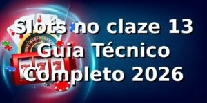 Slots no claze 13 🎰 Guia Técnico Completo 2026